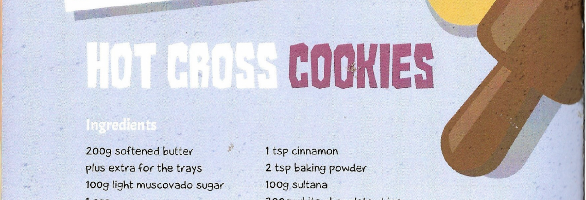 Wendy's Hot Cross Cookies!